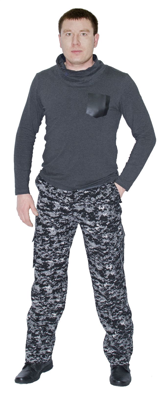 Армия брюки (рип-стоп, черная цифра )